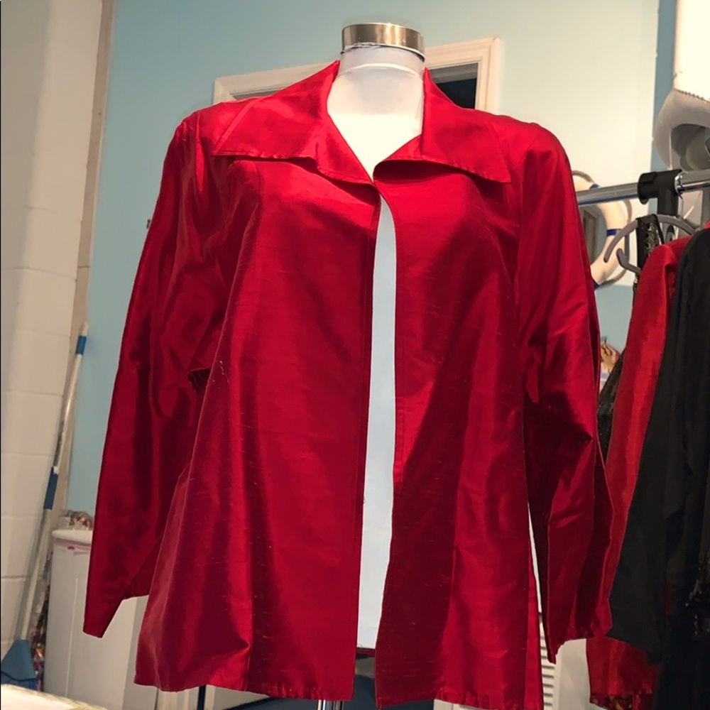 red blazer